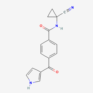 N-(1-Cyanocyclopropyl)-4-(1H-pyrrole-3-carbonyl)benzamide
