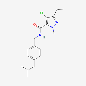 N-(4-Isobutylbenzyl)-1-methyl-3-ethyl-4-chloro-1H-pyrazole-5-carboxamide