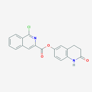 2-Oxo-1,2,3,4-tetrahydroquinolin-6-yl 1-chloroisoquinoline-3-carboxylate