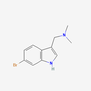 molecular formula C11H13BrN2 B2891640 6-Bromogramine CAS No. 59609-63-1