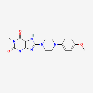 8-(4-(4-methoxyphenyl)piperazin-1-yl)-1,3-dimethyl-1H-purine-2,6(3H,7H)-dione