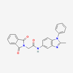 2-(1,3-dioxoisoindolin-2-yl)-N-(2-methyl-1-phenyl-1H-benzo[d]imidazol-5-yl)acetamide