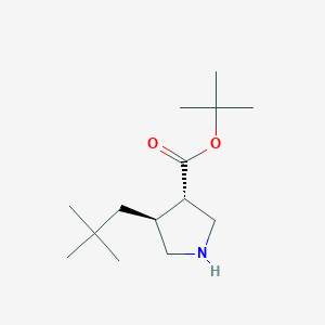 Tert-butyl (3S,4S)-4-(2,2-dimethylpropyl)pyrrolidine-3-carboxylate