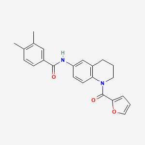 N-[1-(2-furoyl)-1,2,3,4-tetrahydroquinolin-6-yl]-3,4-dimethylbenzamide