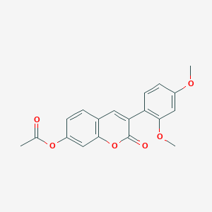 molecular formula C19H16O6 B2891681 3-(2,4-dimethoxyphenyl)-2-oxo-2H-chromen-7-yl acetate CAS No. 6468-57-1