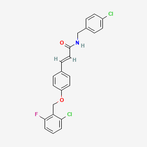 (E)-N-(4-chlorobenzyl)-3-{4-[(2-chloro-6-fluorobenzyl)oxy]phenyl}-2-propenamide