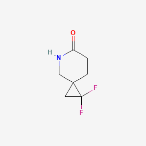 molecular formula C7H9F2NO B2891688 1,1-difluoro-5-azaspiro[2.5]octan-6-one CAS No. 2243510-19-0