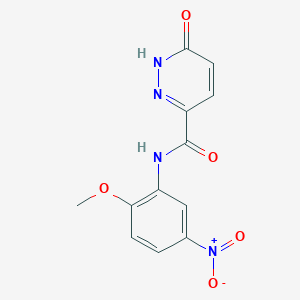 N-(2-methoxy-5-nitrophenyl)-6-oxo-1H-pyridazine-3-carboxamide