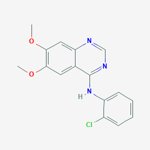 molecular formula C16H14ClN3O2 B2891700 N-(2-chlorophenyl)-6,7-dimethoxyquinazolin-4-amine CAS No. 202475-57-8