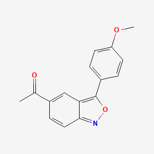 molecular formula C16H13NO3 B2891713 1-[3-(4-methoxyphenyl)-2,1-benzoxazol-5-yl]ethan-1-one CAS No. 439094-07-2