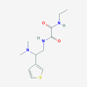 B2891718 N1-(2-(dimethylamino)-2-(thiophen-3-yl)ethyl)-N2-ethyloxalamide CAS No. 946328-58-1