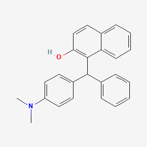 molecular formula C25H23NO B2891720 1-{[4-(Dimethylamino)phenyl](phenyl)methyl}naphthalen-2-ol CAS No. 300680-01-7