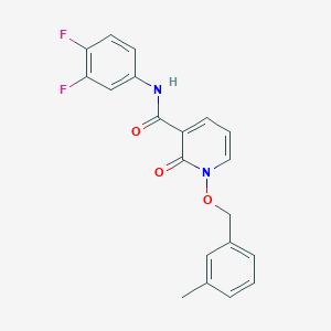 molecular formula C20H16F2N2O3 B2891757 N-(3,4-difluorophenyl)-1-((3-methylbenzyl)oxy)-2-oxo-1,2-dihydropyridine-3-carboxamide CAS No. 852365-79-8