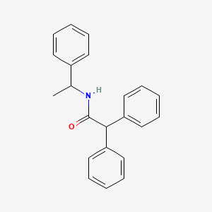molecular formula C22H21NO B2891761 2,2-diphenyl-N-(1-phenylethyl)acetamide CAS No. 33264-49-2