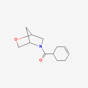 molecular formula C12H17NO2 B2891767 2-Oxa-5-azabicyclo[2.2.1]heptan-5-yl(cyclohex-3-en-1-yl)methanone CAS No. 2034611-50-0
