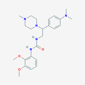 molecular formula C24H35N5O3 B2891783 1-(2,3-Dimethoxyphenyl)-3-(2-(4-(dimethylamino)phenyl)-2-(4-methylpiperazin-1-yl)ethyl)urea CAS No. 1171600-48-8