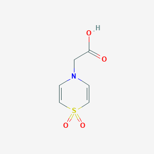 molecular formula C6H7NO4S B2891935 2-(1,1-Dioxo-1,4-thiazin-4-yl)acetic acid CAS No. 2375270-63-4