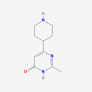 molecular formula C10H21Cl2N3O3 B2891946 2-Methyl-6-(piperidin-4-yl)pyrimidin-4-ol CAS No. 1087527-83-0
