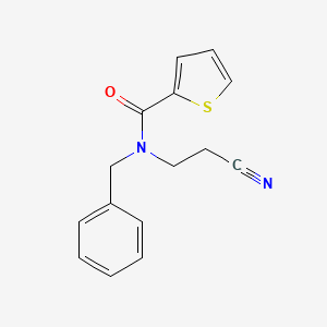 molecular formula C15H14N2OS B2891984 N-benzyl-N-(2-cyanoethyl)-2-thiophenecarboxamide CAS No. 700347-75-7