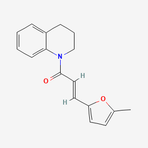 molecular formula C17H17NO2 B2891987 (2E)-1-(3,4-dihydroquinolin-1(2H)-yl)-3-(5-methylfuran-2-yl)prop-2-en-1-one CAS No. 514822-45-8