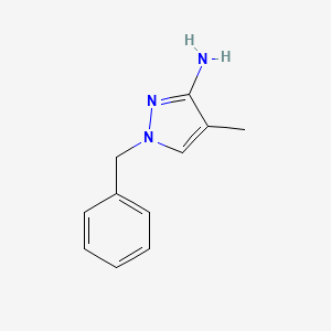 molecular formula C11H13N3 B2892025 1-benzyl-4-methyl-1H-pyrazol-3-amine CAS No. 1174838-25-5