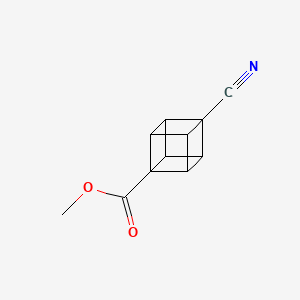 molecular formula C11H9NO2 B2892050 Methyl 4-cyanocubane-1-carboxylate CAS No. 24539-26-2