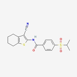 N-(3-cyano-4,5,6,7-tetrahydrobenzo[b]thiophen-2-yl)-4-(isopropylsulfonyl)benzamide