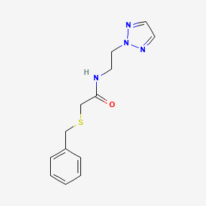 N-(2-(2H-1,2,3-triazol-2-yl)ethyl)-2-(benzylthio)acetamide