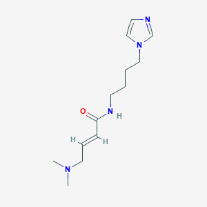 (E)-4-(Dimethylamino)-N-(4-imidazol-1-ylbutyl)but-2-enamide