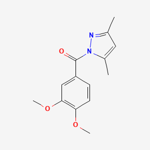 1-(3,4-dimethoxybenzoyl)-3,5-dimethyl-1H-pyrazole