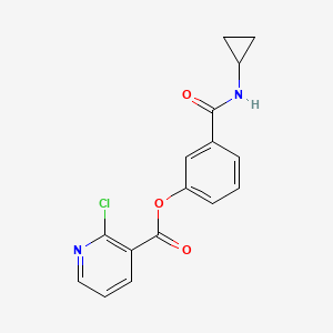 3-(Cyclopropylcarbamoyl)phenyl 2-chloropyridine-3-carboxylate