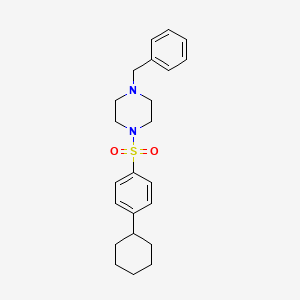 1-Benzyl-4-(4-cyclohexylbenzenesulfonyl)piperazine