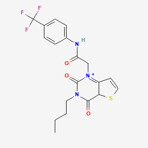 2-{3-butyl-2,4-dioxo-1H,2H,3H,4H-thieno[3,2-d]pyrimidin-1-yl}-N-[4-(trifluoromethyl)phenyl]acetamide