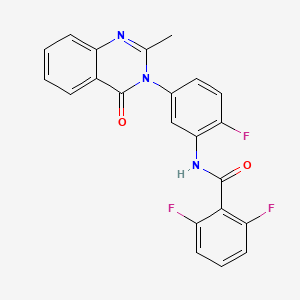 2,6-difluoro-N-(2-fluoro-5-(2-methyl-4-oxoquinazolin-3(4H)-yl)phenyl)benzamide