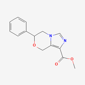 methyl 6-phenyl-5,6-dihydro-8H-imidazo[5,1-c][1,4]oxazine-1-carboxylate