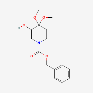 Benzyl 3-hydroxy-4,4-dimethoxypiperidine-1-carboxylate