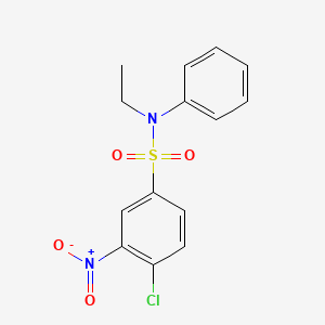 4-chloro-N-ethyl-3-nitro-N-phenylbenzenesulfonamide