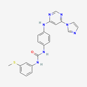 1-(4-((6-(1H-imidazol-1-yl)pyrimidin-4-yl)amino)phenyl)-3-(3-(methylthio)phenyl)urea