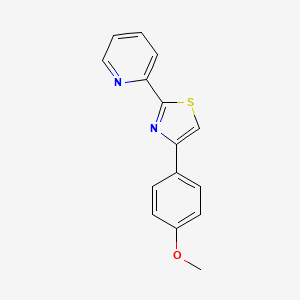 molecular formula C15H12N2OS B2892154 2-[4-(4-Methoxyphenyl)-1,3-thiazol-2-yl]pyridine CAS No. 891026-27-0