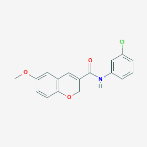 molecular formula C17H14ClNO3 B2892168 N-(3-chlorophenyl)-6-methoxy-2H-chromene-3-carboxamide CAS No. 478048-33-8