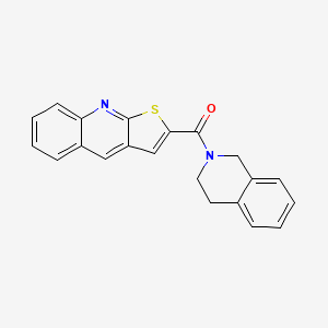 3,4-dihydro-2(1H)-isoquinolinyl(thieno[2,3-b]quinolin-2-yl)methanone