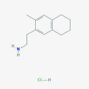 2-(3-Methyl-5,6,7,8-tetrahydronaphthalen-2-yl)ethanamine;hydrochloride