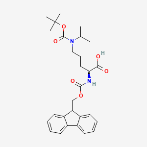 N-alpha-(9-Fluorenylmethyloxycarbonyl)-N-delta-t-butyloxycarbonyl-N-delta-i-propyl-L-ornithine