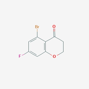 molecular formula C9H6BrFO2 B2892181 5-Bromo-7-fluorochroman-4-one CAS No. 1260008-29-4