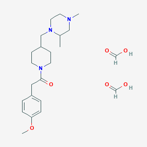 1-(4-((2,4-Dimethylpiperazin-1-yl)methyl)piperidin-1-yl)-2-(4-methoxyphenyl)ethanone diformate