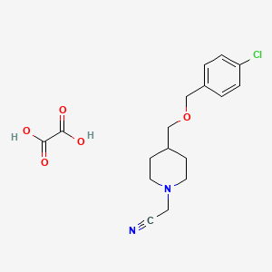 2-(4-(((4-Chlorobenzyl)oxy)methyl)piperidin-1-yl)acetonitrile oxalate