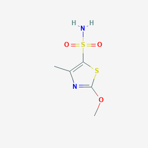 molecular formula C5H8N2O3S2 B2892209 2-Methoxy-4-methyl-1,3-thiazole-5-sulfonamide CAS No. 1909306-52-0