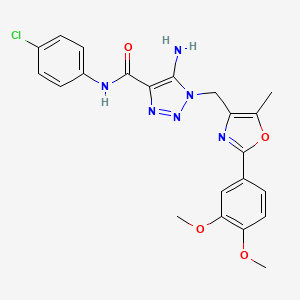 N-(2,6-dimethylphenyl)-1,2-dimethyl-5-[4-methyl-5-(pyrrolidin-1-ylcarbonyl)-1,3-thiazol-2-yl]-1H-pyrrole-3-sulfonamide