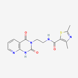 N-(2-(2,4-dioxo-1,2-dihydropyrido[2,3-d]pyrimidin-3(4H)-yl)ethyl)-2,4-dimethylthiazole-5-carboxamide