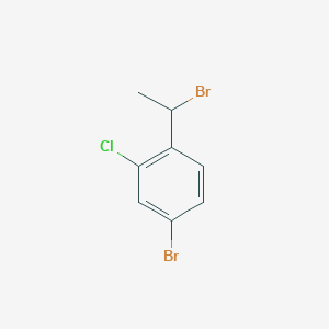 molecular formula C8H7Br2Cl B2892230 4-Bromo-1-(1-bromoethyl)-2-chlorobenzene CAS No. 1545325-03-8